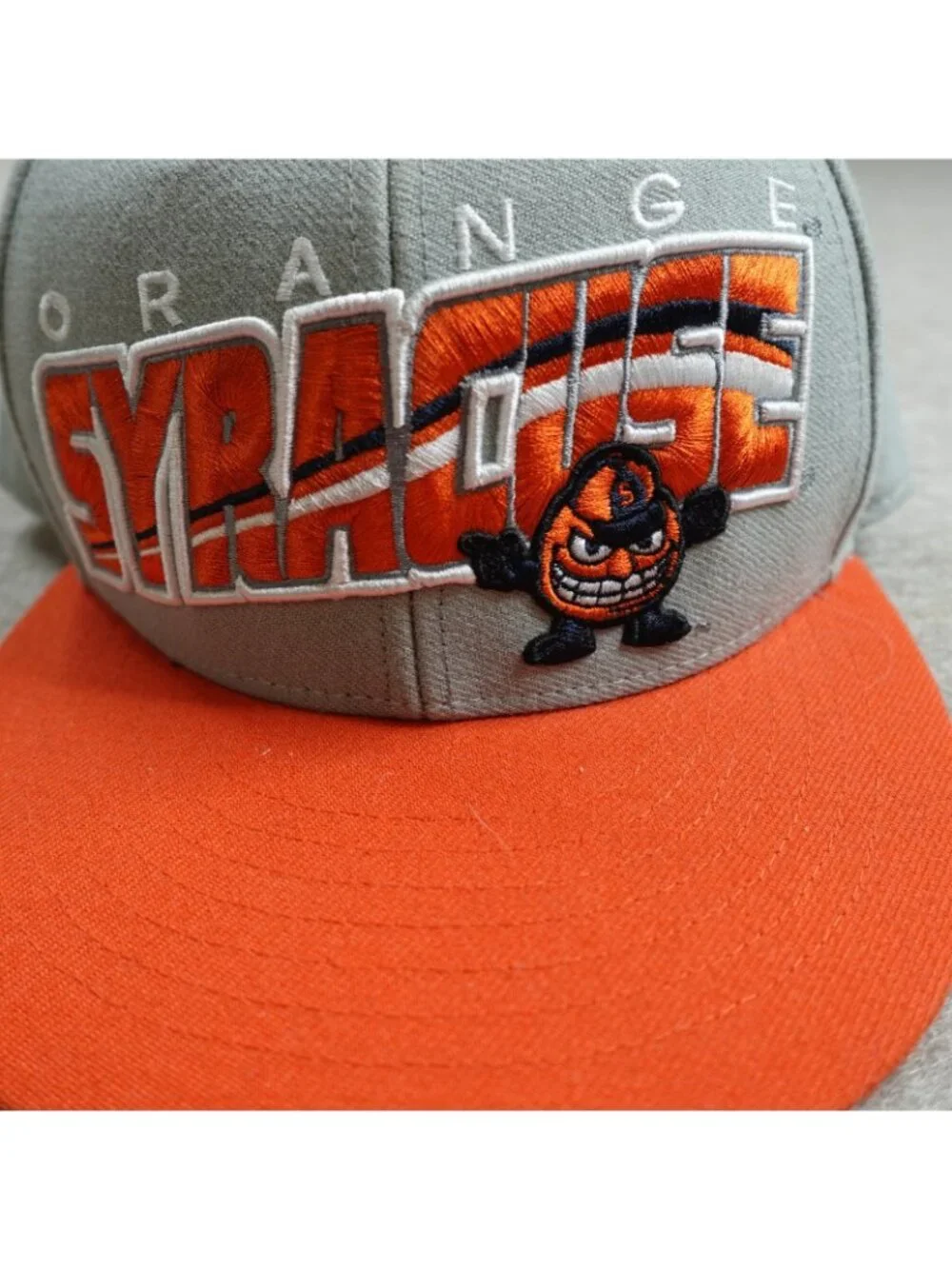 Syracuse Orange Hat Gray Forty Seven Snapback Embroidered Blockhead